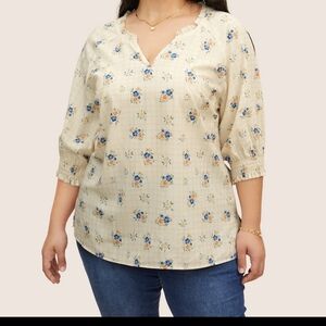 NWT Boho Print Blouse